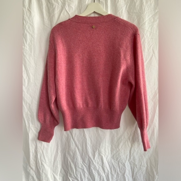 Sandro Paris Wool V-Neck Sweater Cardigan Size Medium - Picture 10 of 13